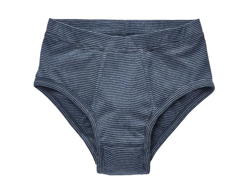 Hauptansicht, Bekleidung, e.s. Slip Feinripp classic, 2er Pack, dunkelblau gestreift