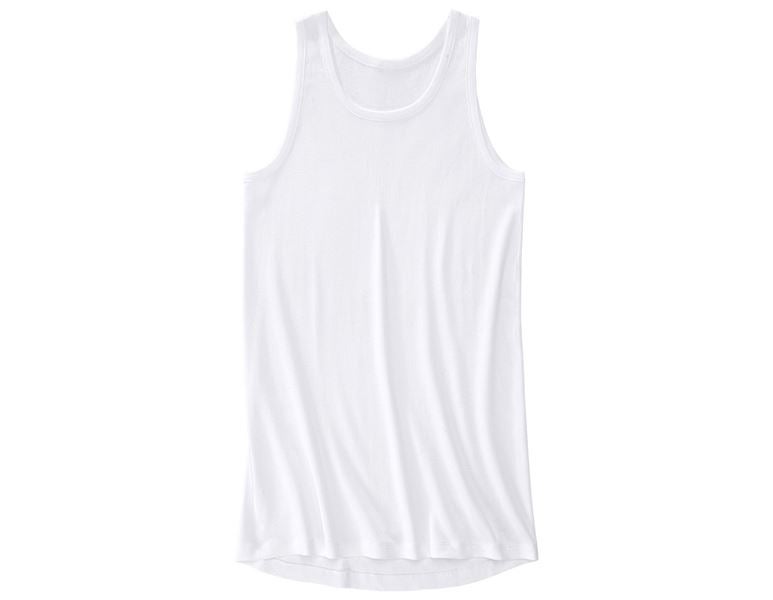 Hauptansicht, Themen, e.s. Unterhemd Grobripp classic extra long, weiß