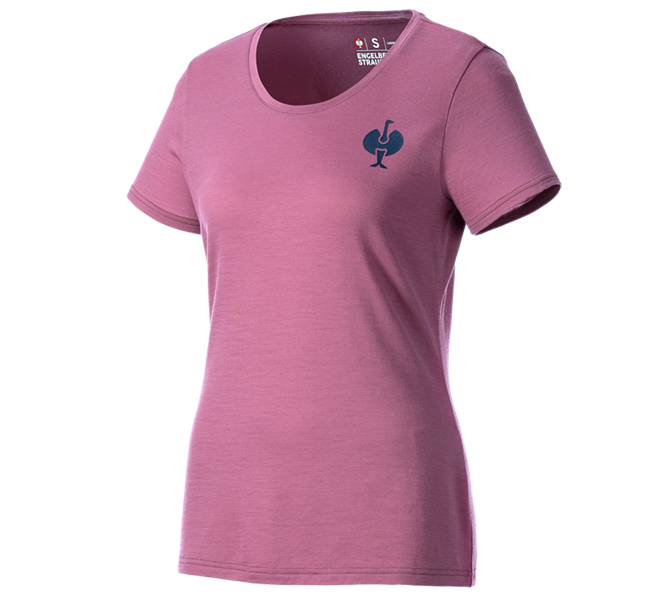 Hauptansicht, Medical, T-Shirt Merino e.s.trail, Damen, tarapink/tiefblau