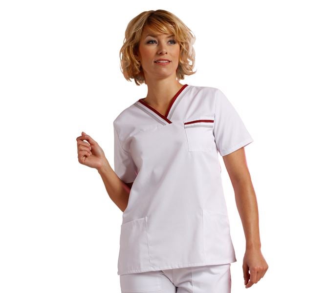 Hauptansicht, Artikelsuche, Schlupfkasack Judith, weiß/bordeaux/grau