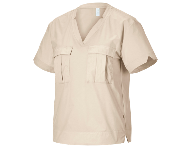 Hauptansicht, Kasacks, Double-Pocket Shirt e.s.avida, Damen, jurabeige