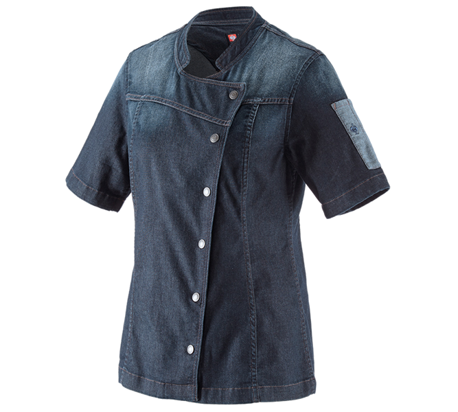 Hauptansicht, Bekleidung, e.s. Kochjacke denim, Damen, mediumwashed