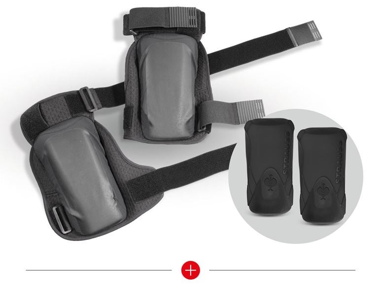 Hauptansicht, Arbeitsschutz, SET:e.s.Knee Pad+Kniepolstertasche Pro-Comf.,rough