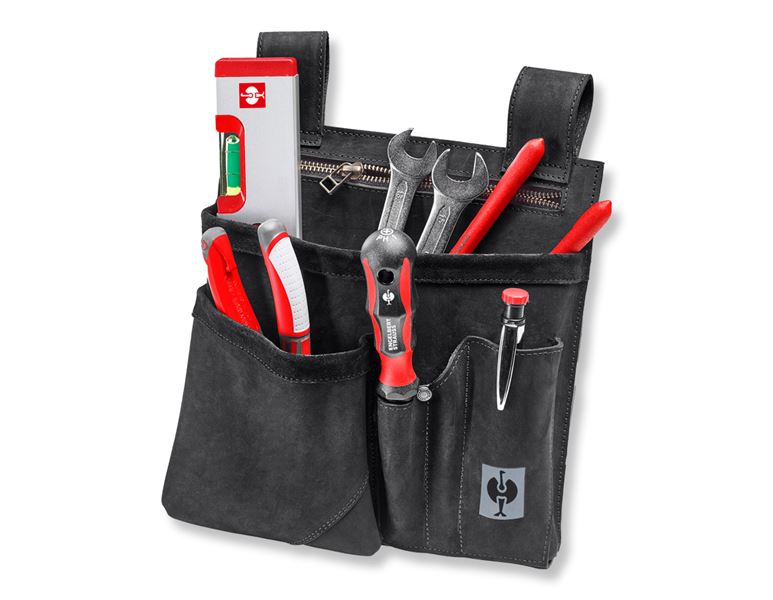 Hauptansicht, Werkzeugtaschen, Leder-Werkzeugtasche e.s.vintage, schwarz