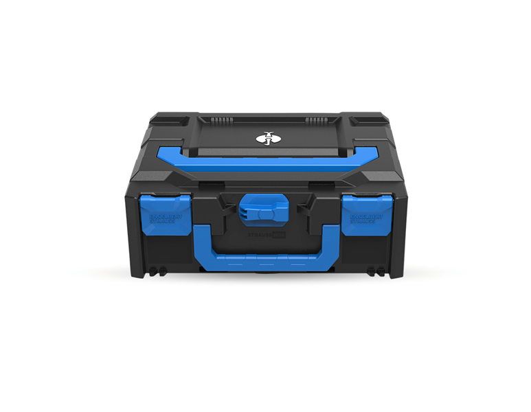 Hauptansicht, Werkzeuge, STRAUSSbox 145 midi Color, enzianblau