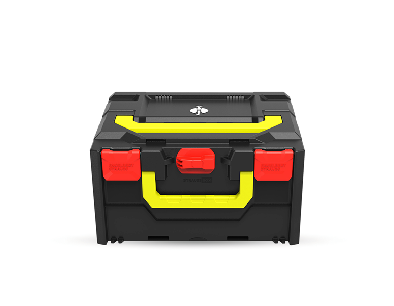 Hauptansicht, Werkzeuge, STRAUSSbox 215 midi Color, feuerrot