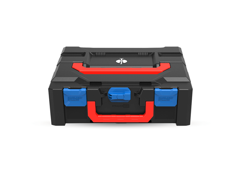 Hauptansicht, Werkzeuge, STRAUSSbox 145 midi+ Color, enzianblau
