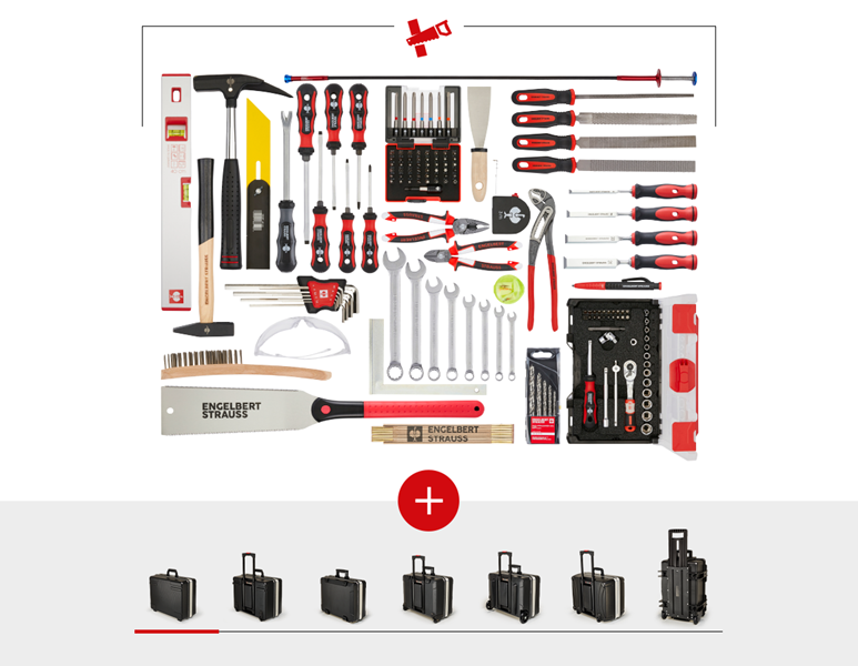 Hauptansicht, Aktions-Sets, Werkzeug-Set Holz inklusive Werkzeugkoffer