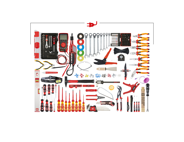 Hauptansicht, Werkzeugkoffer, Werkzeug-Set Elektro Meister pro