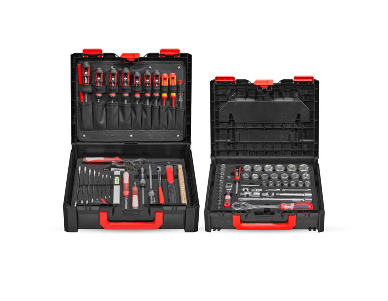 Hauptansicht, STRAUSSboxen, STRAUSSbox Werkzeug-Set  Allround pro 1/4" + 1/2"