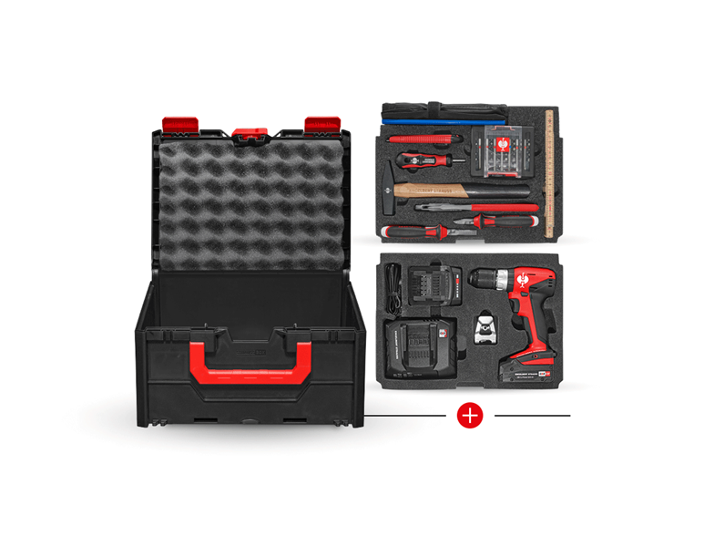 Hauptansicht, Werkzeuge, STRAUSSbox Werkzeug-Set 215 midi Allround Profi