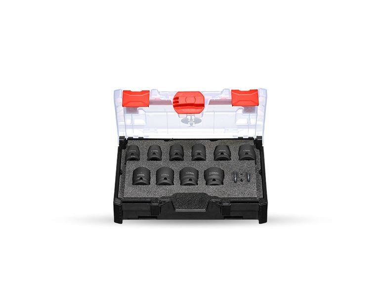 Hauptansicht, STRAUSSboxen, Steckschlüssel-Satz Impact 1/2" in STRAUSSbox mini