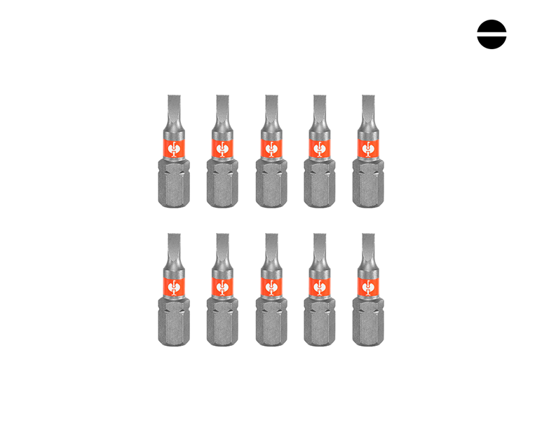 Hauptansicht, Bits, Bits Color, 10er Pack, Schlitz