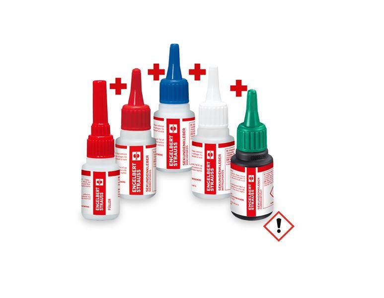 Hauptansicht, Bauzubehör, e.s. Sekundenkleber Test-Set