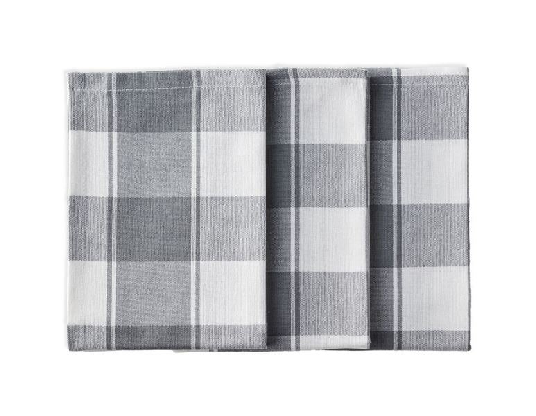 Hauptansicht, Geschirrtücher, Geschirrtücher Color, 3er Pack, grau