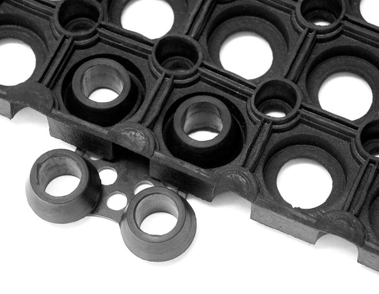 Hauptansicht, Bodenmatten, Verbindungselemente für Ringgummi-Matten, 10er P.