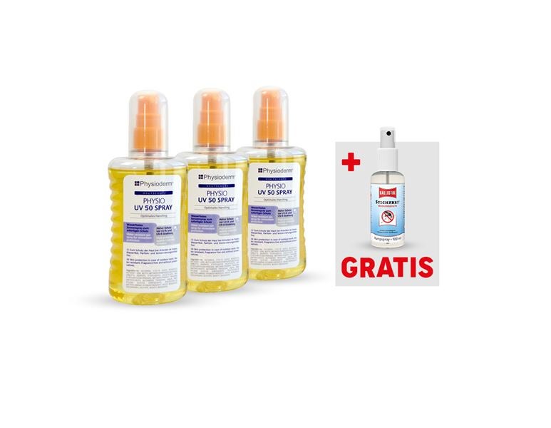 Hauptansicht, Betriebsbedarf, 3x UV Sonnenschutzspray LSF 50 + Ballistol