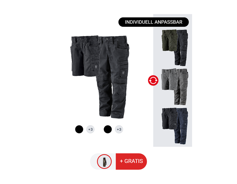 KINDER-SET: Bundhose + Short e.s.motion ten