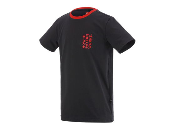 Hauptansicht, FCB Premium Kids T-Shirt Cotton Stretch, black/straussred