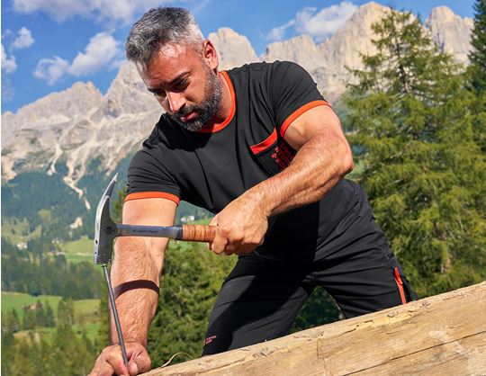 Ansicht 2, FCB Premium T-Shirt Cotton Stretch Pocket, black/straussred