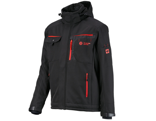 Hauptansicht, FCB Work Jacket, black/straussred