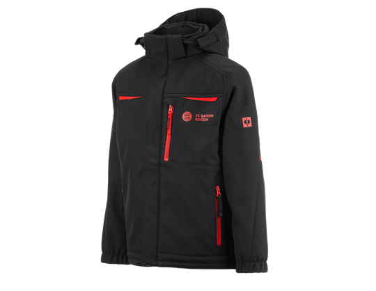 Hauptansicht, FCB Jacket Kids, black/straussred