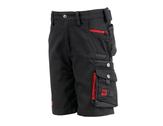 Hauptansicht, FCB Shorts Kids, black/straussred