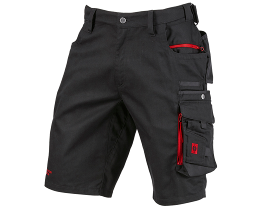 Hauptansicht, FCB Work Shorts, black/straussred