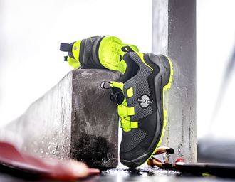 Ansicht 3, O6 Berufs&shy;schuhe e.s. Adelaide low, anthrazit/warngelb