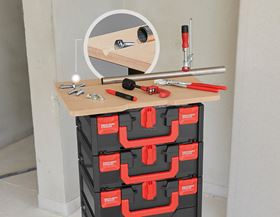 Ansicht, STRAUSSbox 280 large, schwarz/rot