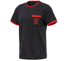 Hauptansicht, FCB Premium T-Shirt Cotton Stretch Pocket, black/straussred