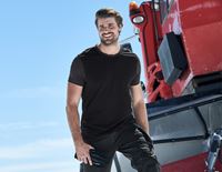 Ansicht, Softshell&shy; Weste e.s.​motion 2020, schwarz/seegrün