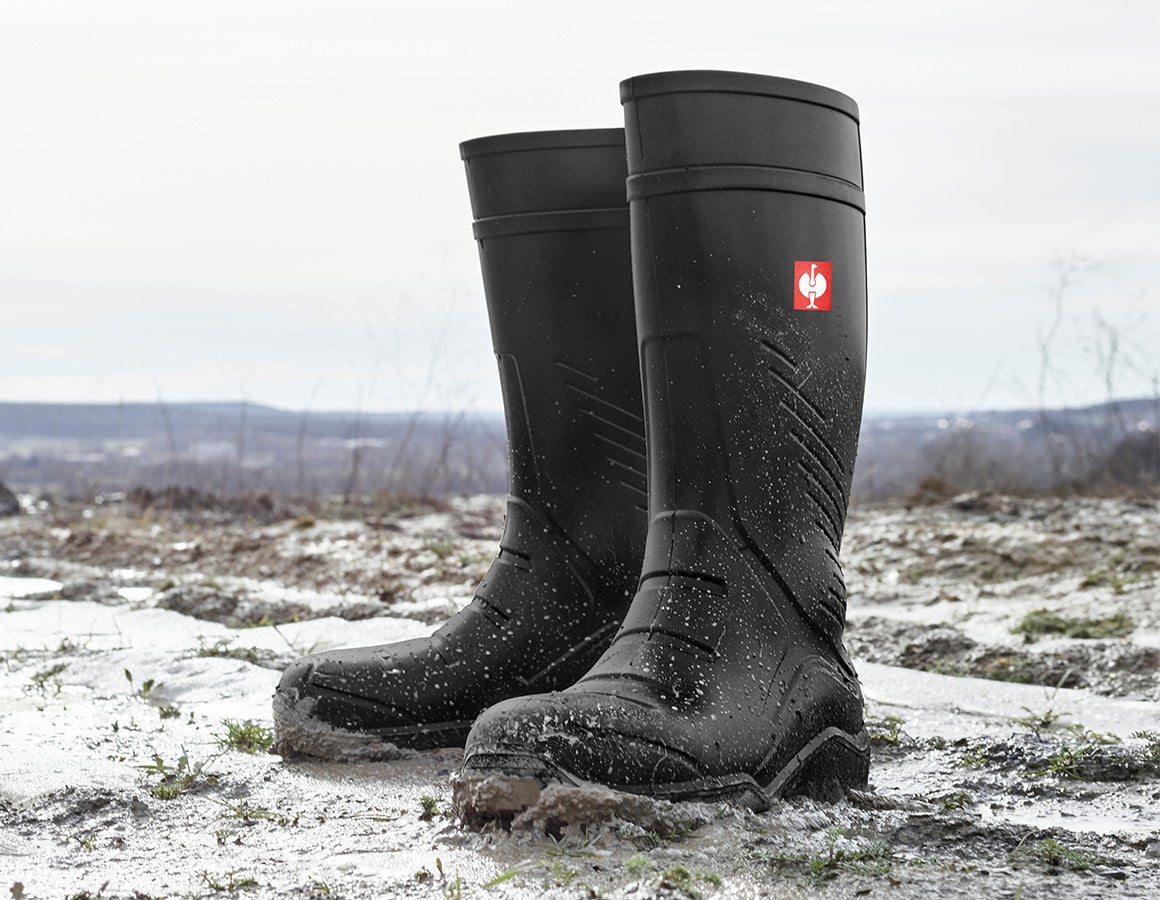 Engelbert Strauss Gummistiefel 39 OB Work Boots Black Strauss