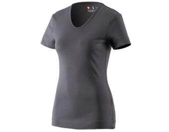 e.s. T-Shirt cotton V-Neck, Damen