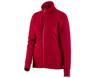 e.s. Sweatjacke poly cotton, Damen