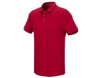 e.s. Piqué-Polo cotton stretch