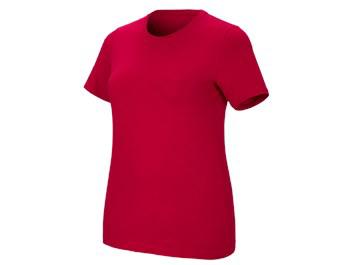 e.s. T-Shirt cotton stretch, Damen, plus fit