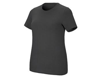 e.s. T-Shirt cotton stretch, Damen, plus fit