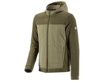 Hybrid Kapuzenfleecejacke e.s.concrete