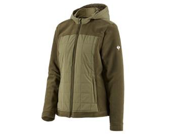 Hybrid Kapuzenfleecejacke e.s.concrete, Damen