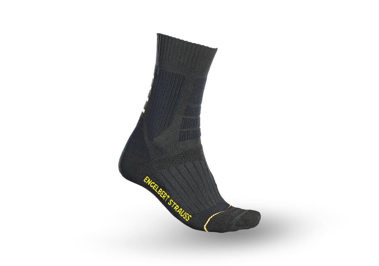 Socken | Strümpfe: e.s. Doppelsocken Function warm/high + schwarz