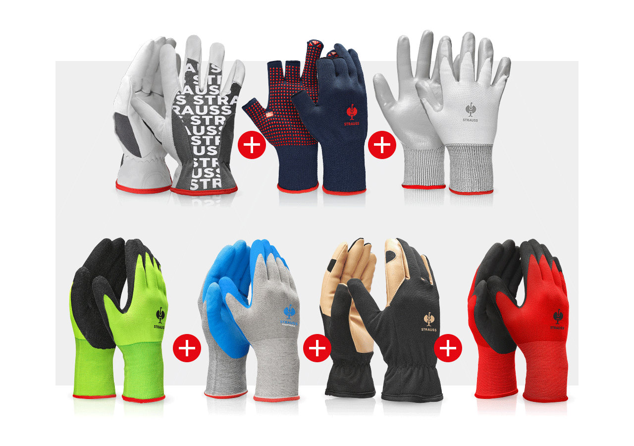 Arbeitsschutz: Handschuh TEST-SET Montage