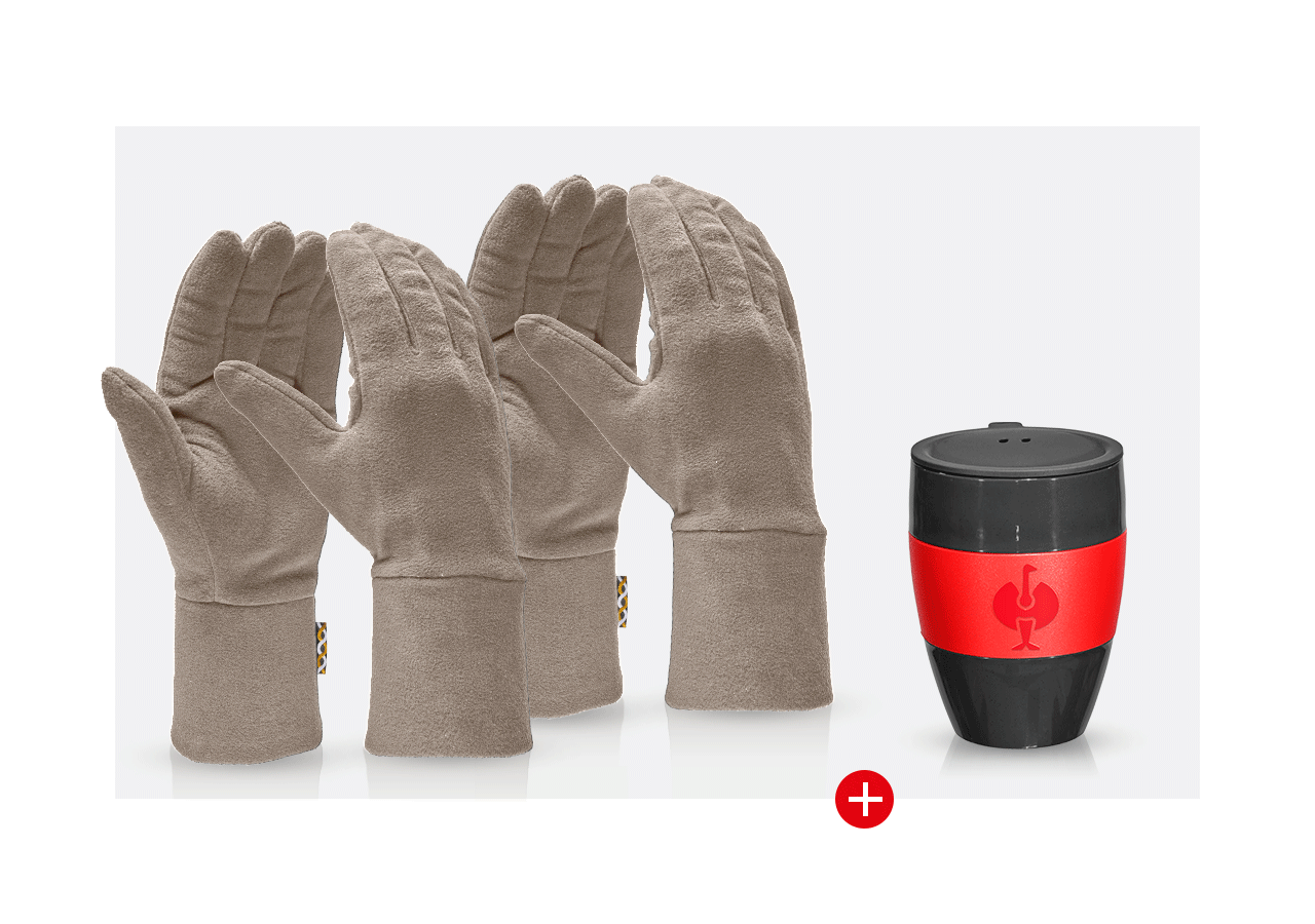 Arbeitsschutz: Handschuh Geschenk-Set II + stein