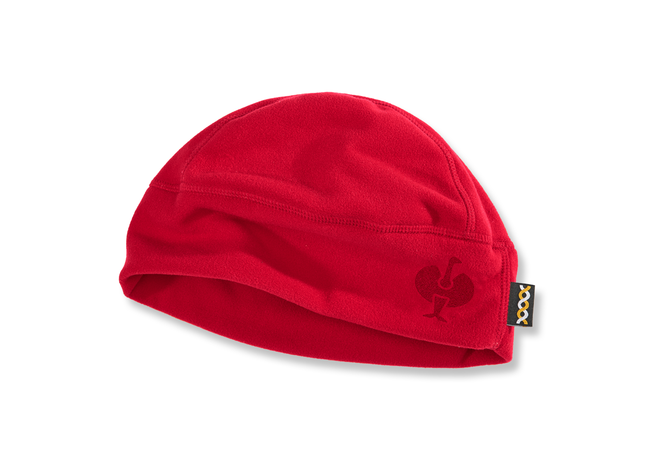 Accessoires: e.s. FIBERTWIN® microfleece Mütze + feuerrot