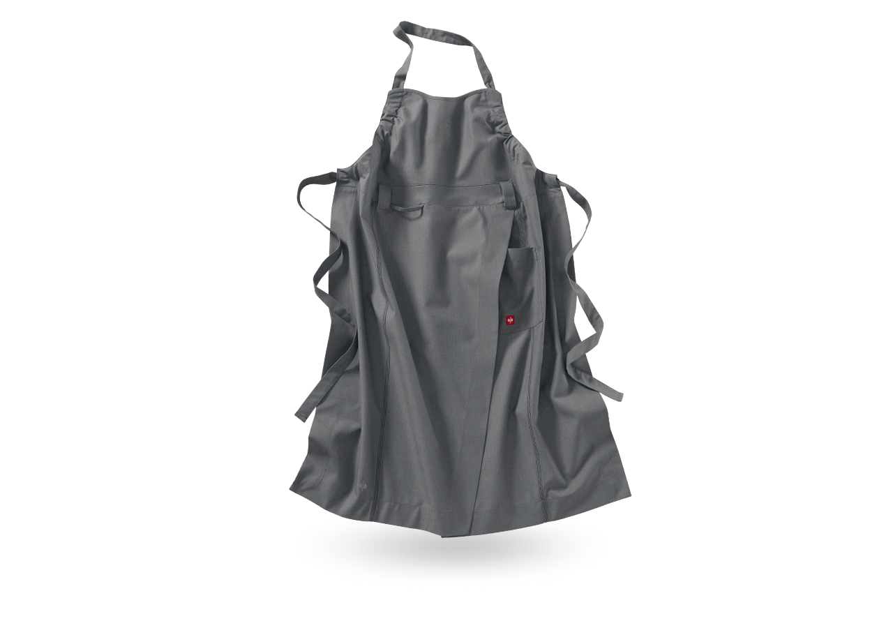 Schürzen: Latzschürze e.s.fusion, Damen + zement melange