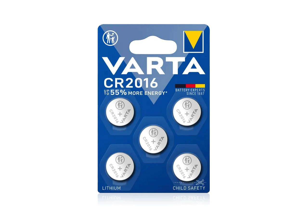 Angebote des Monats: VARTA Knopfzelle CR2016, 5er Blister