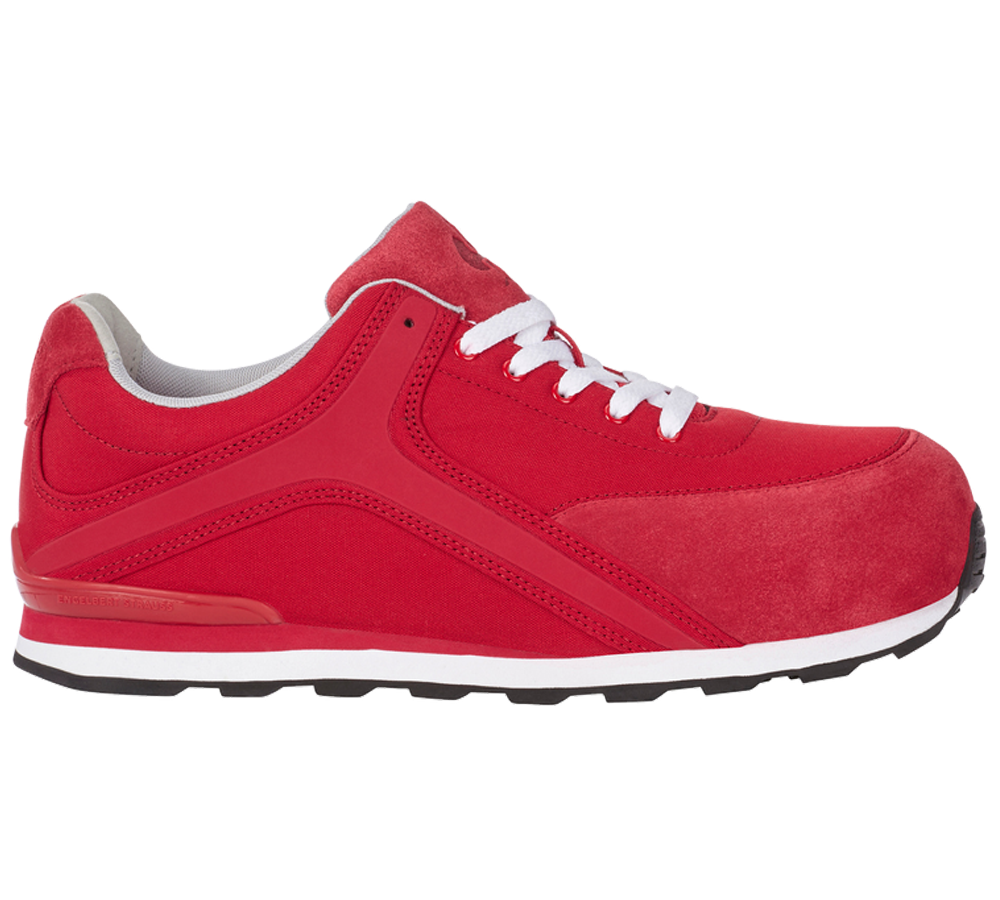 S1P: e.s. S1P Sicherheitshalbschuhe Sutur + feuerrot