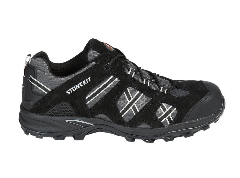 S1: STONEKIT S1 Sicherheitshalbschuhe Portland + schwarz/asphalt