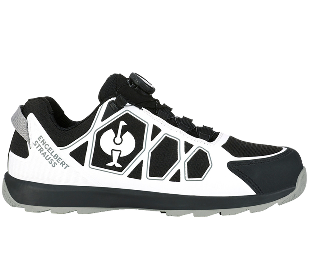 S1: S1 Sicherheitshalbschuhe e.s. Baham II low + schwarz/weiß