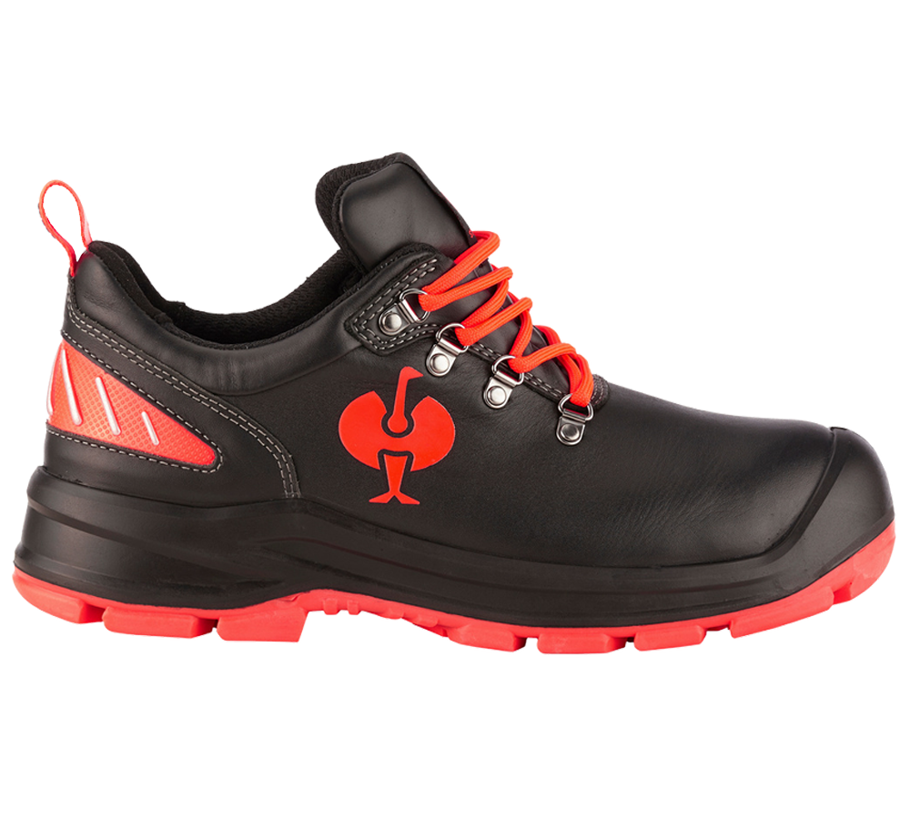 S3: S3 Sicherheitshalbschuhe e.s. Umbriel II low + schwarz/warnrot